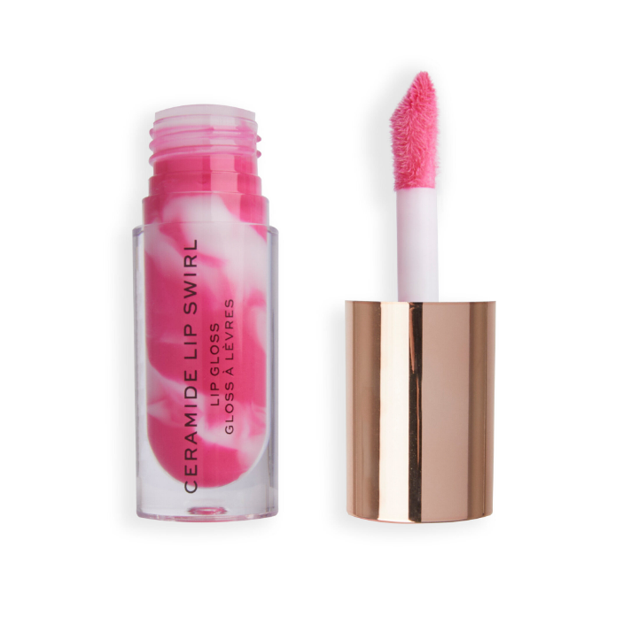 Ceramide Swirl Lip Gloss - Berry Pink